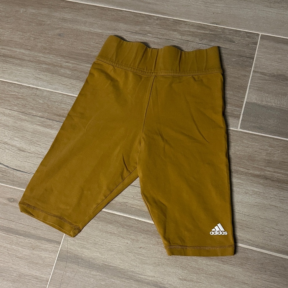 Adidas Mustered Yellow Bike Shorts